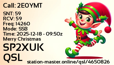 QSL Card for SP2XUK QSO with 2E0YMT