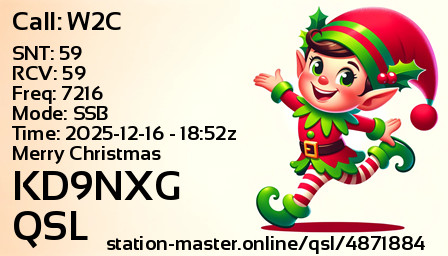 QSL Card for KD9NXG QSO with W2C