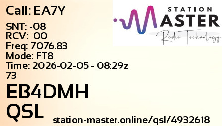 QSL Card for EB4DMH QSO with EA7Y