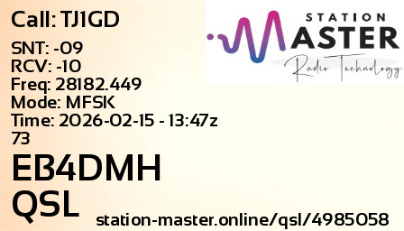 QSL Card for EB4DMH QSO with TJ1GD