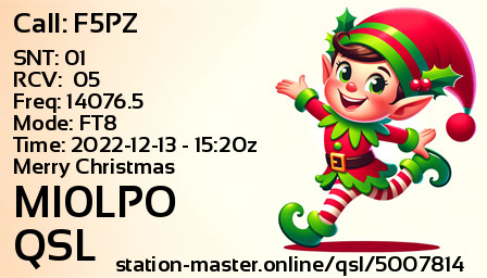 QSL Card for MI0LPO QSO with F5PZ