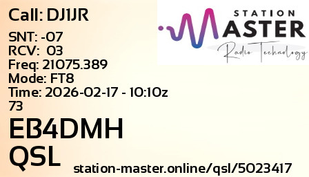 QSL Card for EB4DMH QSO with DJ1JR