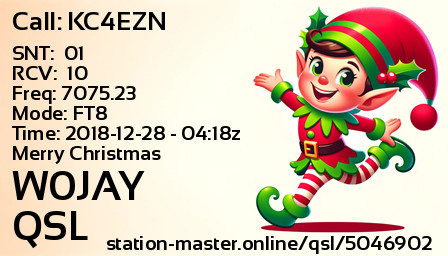 QSL Card for W0JAY QSO with KC4EZN