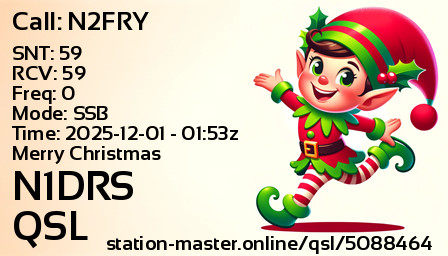 QSL Card for N1DRS QSO with N2FRY