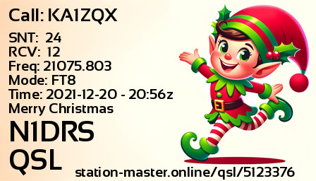 QSL Card for N1DRS QSO with KA1ZQX