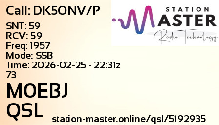 QSL Card for M0EBJ QSO with DK5ONV/P
