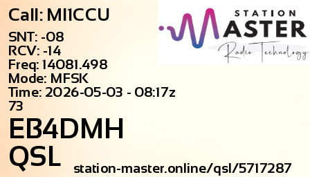 QSL Card for EB4DMH QSO with MI1CCU