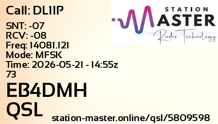 QSL Card for EB4DMH QSO with DL1IP