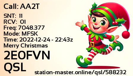 QSL Card for 2E0FVN QSO with AA2T