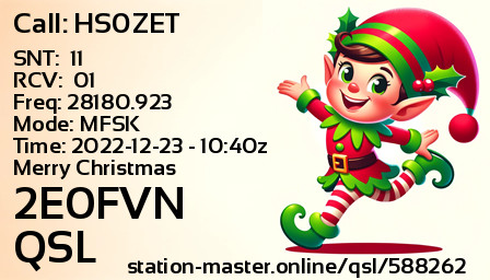 QSL Card for 2E0FVN QSO with HS0ZET
