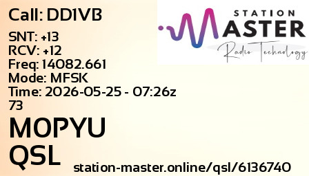 QSL Card for M0PYU QSO with DD1VB