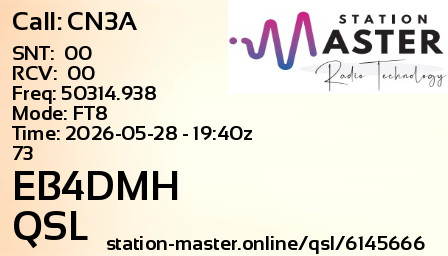 QSL Card for EB4DMH QSO with CN3A