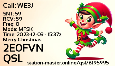 QSL Card for 2E0FVN QSO with WE3J