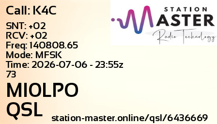 QSL Card for MI0LPO QSO with K4C