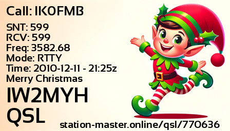 QSL Card for IW2MYH QSO with IK0FMB