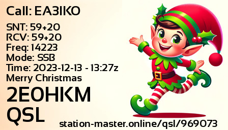 QSL Card for 2E0HKM QSO with EA3IKO