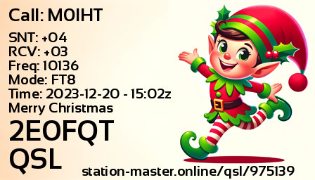 QSL Card for 2E0FQT QSO with M0IHT